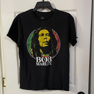 Zion Rootswear Black Bob Marley Tee. Size M